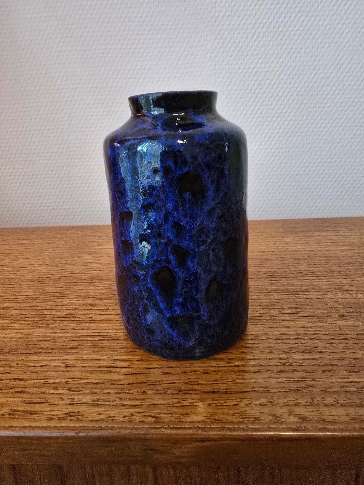 Vintage MCM Fat Lava Brutalist Vaasje - Jaren '70, Ophalen of Verzenden