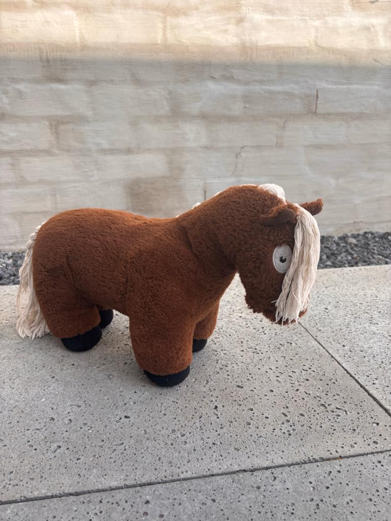 Crsfty ponies bruin paard met blonde manen, Paard, Ophalen of Verzenden, Zo goed als nieuw, Middelgroot (20 tot 80 cm)