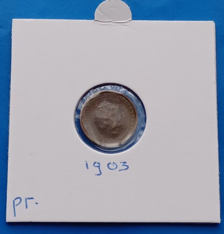 1/2 cent 1903 - Wilhelmina pr.  2e type, Verzenden, Koningin Wilhelmina, Overige waardes, Losse munt