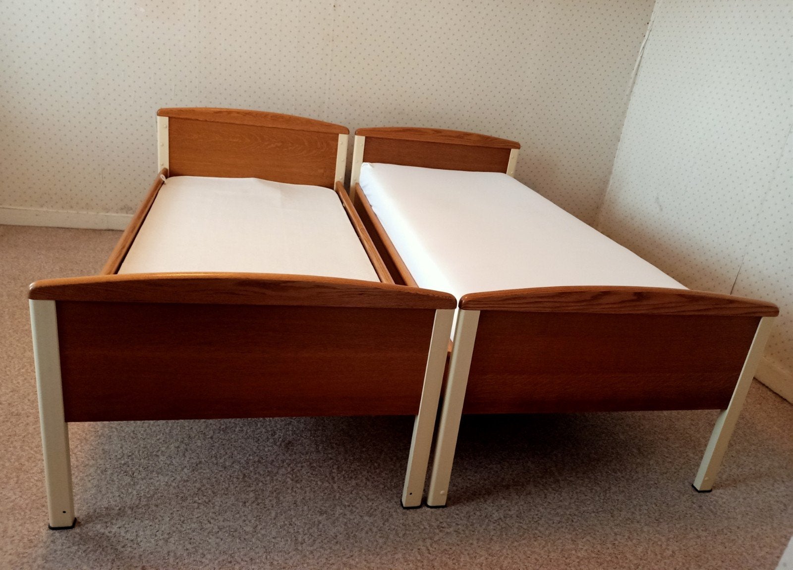 Seniorenbed, Ophalen, 90 cm, Eenpersoons, Bruin