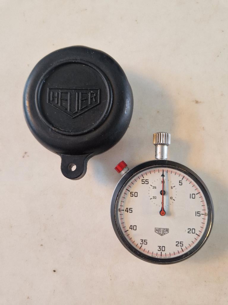 vintage heuer stopwatch, Ophalen, Gebruikt, Overige typen, Overige merken