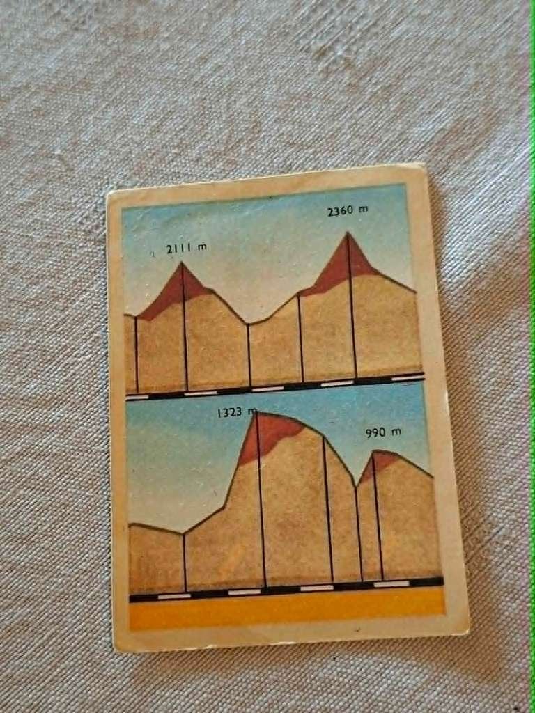 Prentje/Chromo : de Alpen / Tour de France, Gebruikt, Verzenden, 1940 tot 1960, Prent