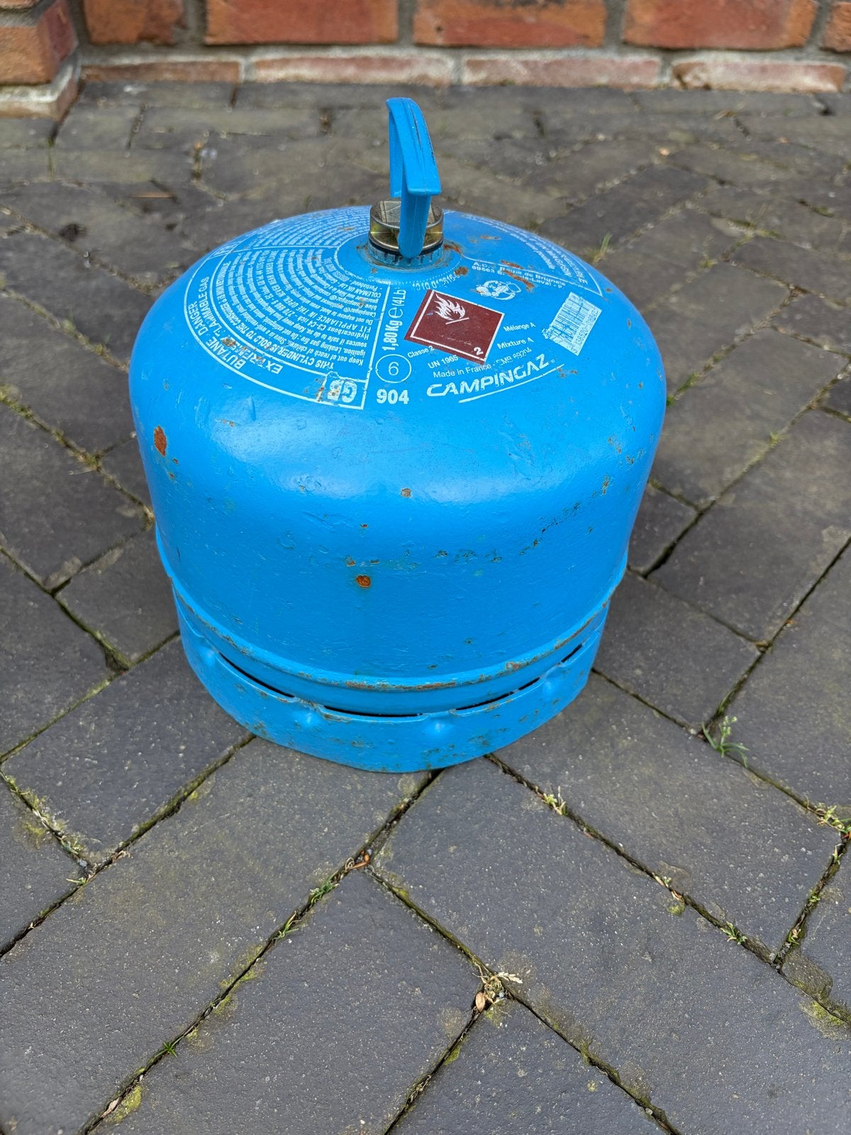 Campingaz gasfles 904 - Gevuld, Caravans en Kamperen, Kampeeraccessoires, Ophalen, Gebruikt