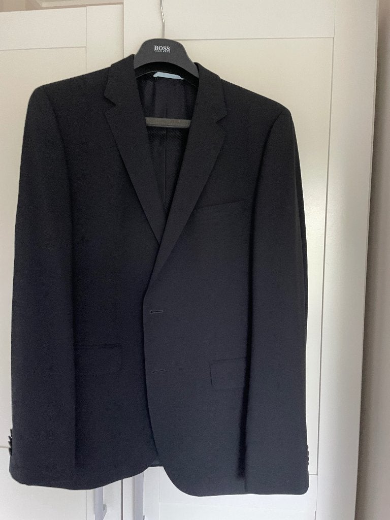 Boss donkerblauw colbert maat 52 nieuwstaat, Kleding | Heren, Kostuums en Colberts, Maat 52/54 (L), BOSS, Blauw, Ophalen of Verzenden