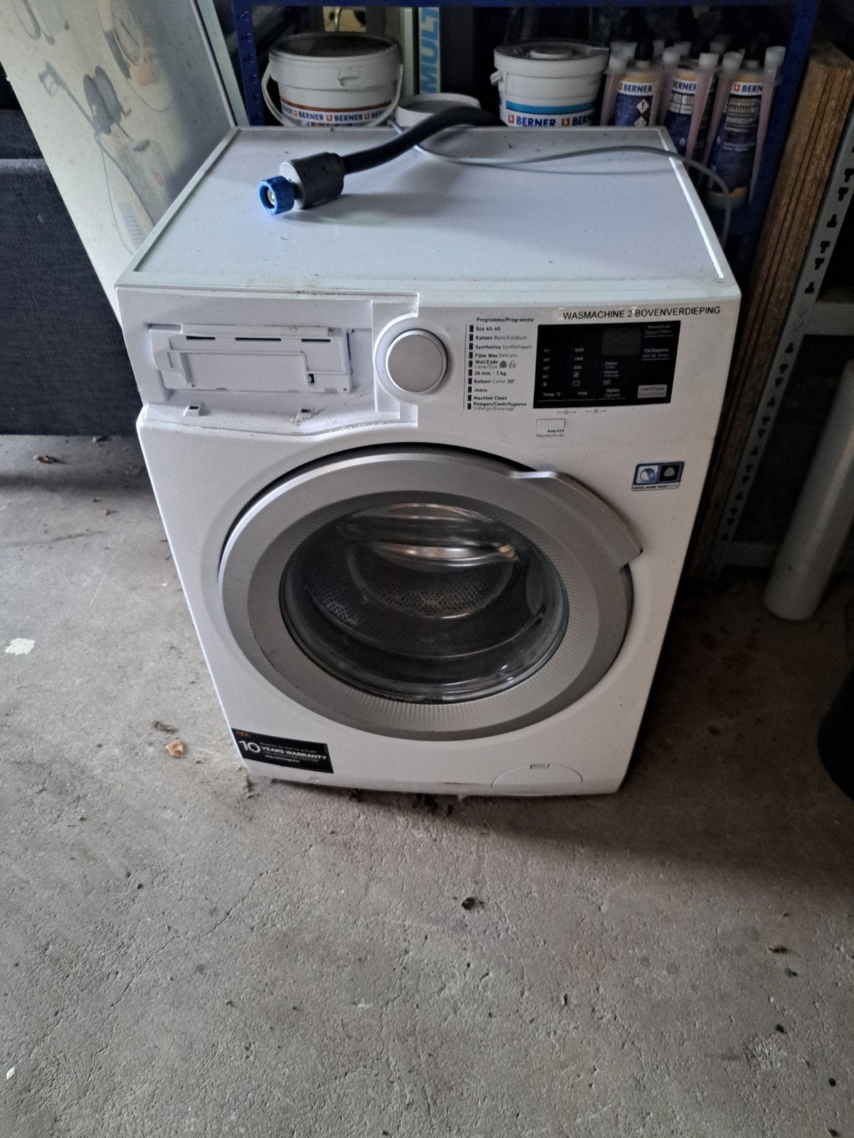 AEG L6FB186S Voorlader Wasmachine - 8kg, 1600 toeren, Witgoed en Apparatuur, Ophalen, Gebruikt, 8 tot 10 kg, 1600 toeren of meer
