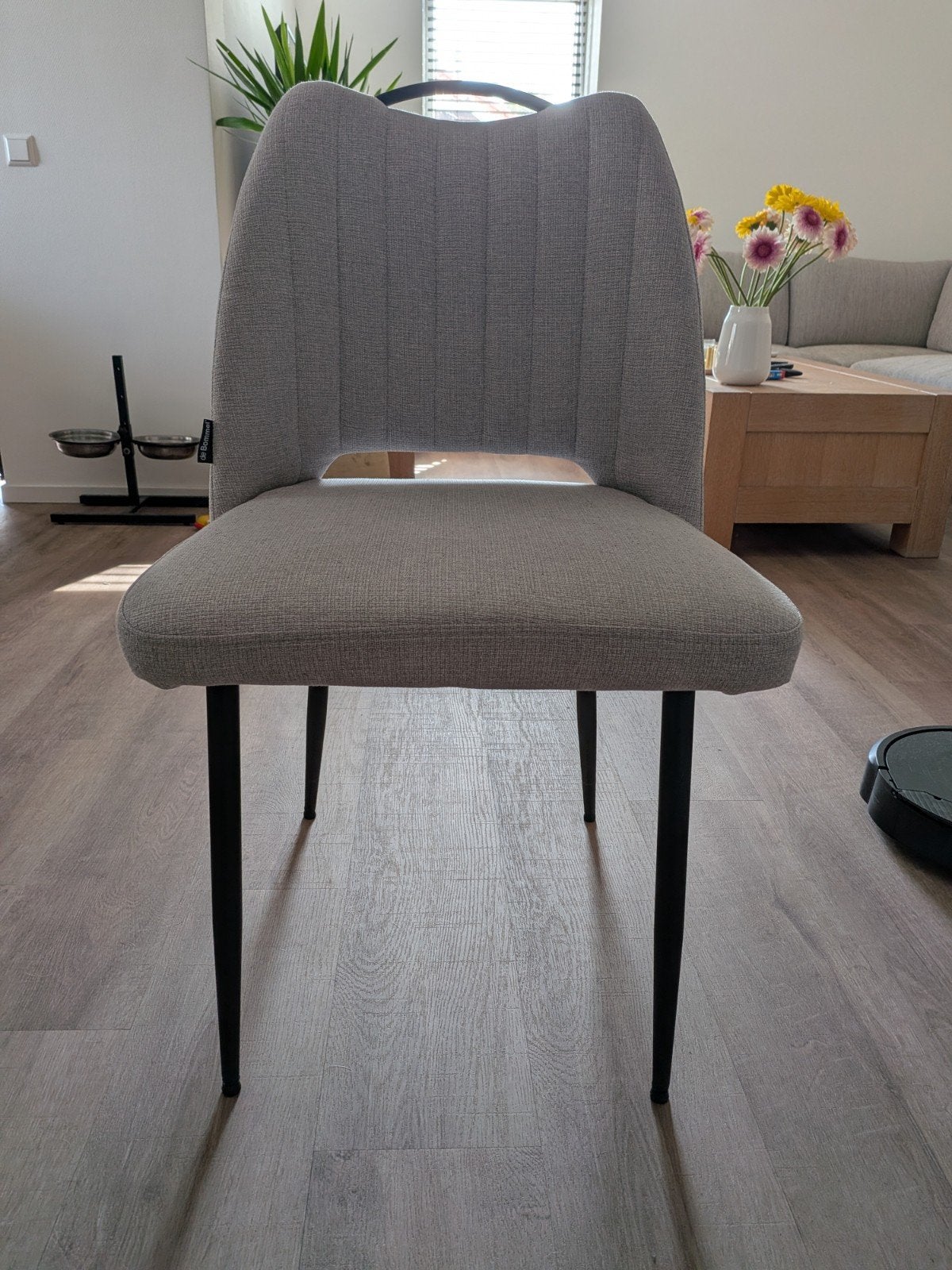 De Bommel eetkamerstoelen 6 stuks- Zo goed als nieuw, Ophalen, Modern, Scandinavisch, Zo goed als nieuw, Metaal