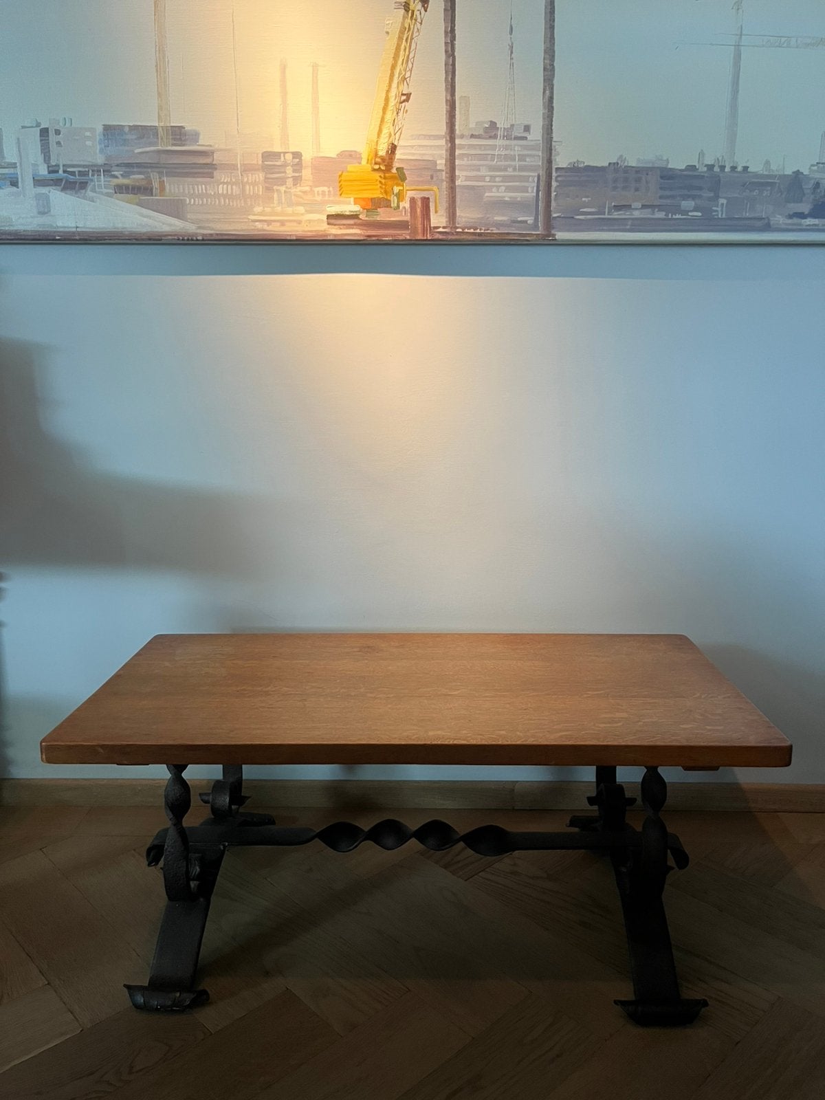 Tafel: salontafel/bijzettafel, 102 x 50 cm, hoogte 42,5 cm, Ophalen, Minder dan 50 cm, 100 tot 150 cm, Eikenhout