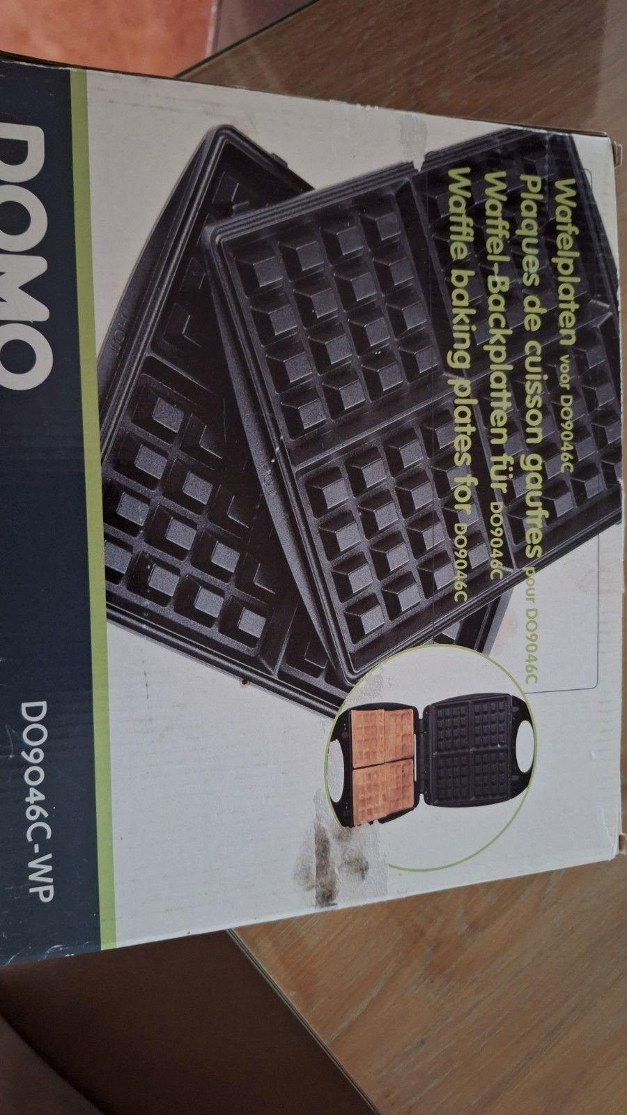 Domo DO9046C-WP Wafelplaten - Nieuw in doos, Ophalen of Verzenden, Nieuw