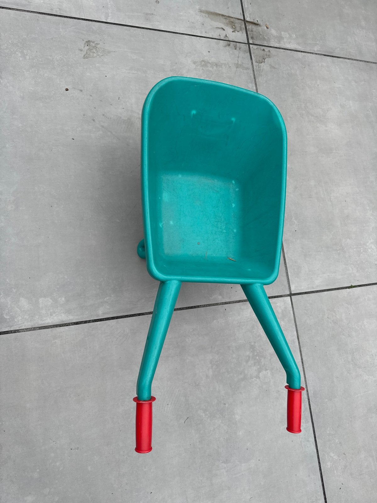 Kinder kruiwagen - Groen inclusief schep en hark, Ophalen, Gebruikt