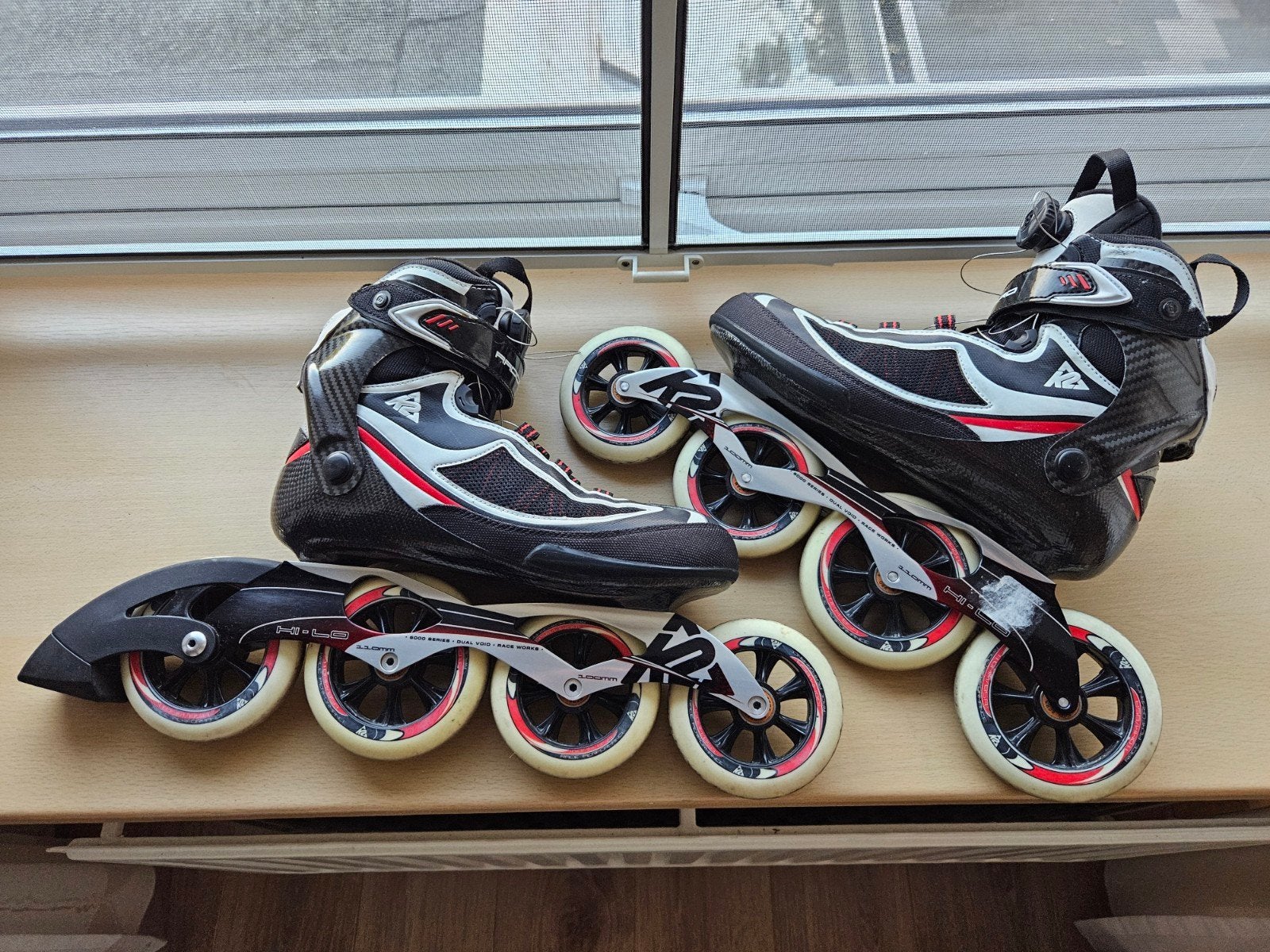 K2 skeelers carbon boa sluiting, maat 43,5, Sport en Fitness, Ophalen of Verzenden, Zo goed als nieuw, K2