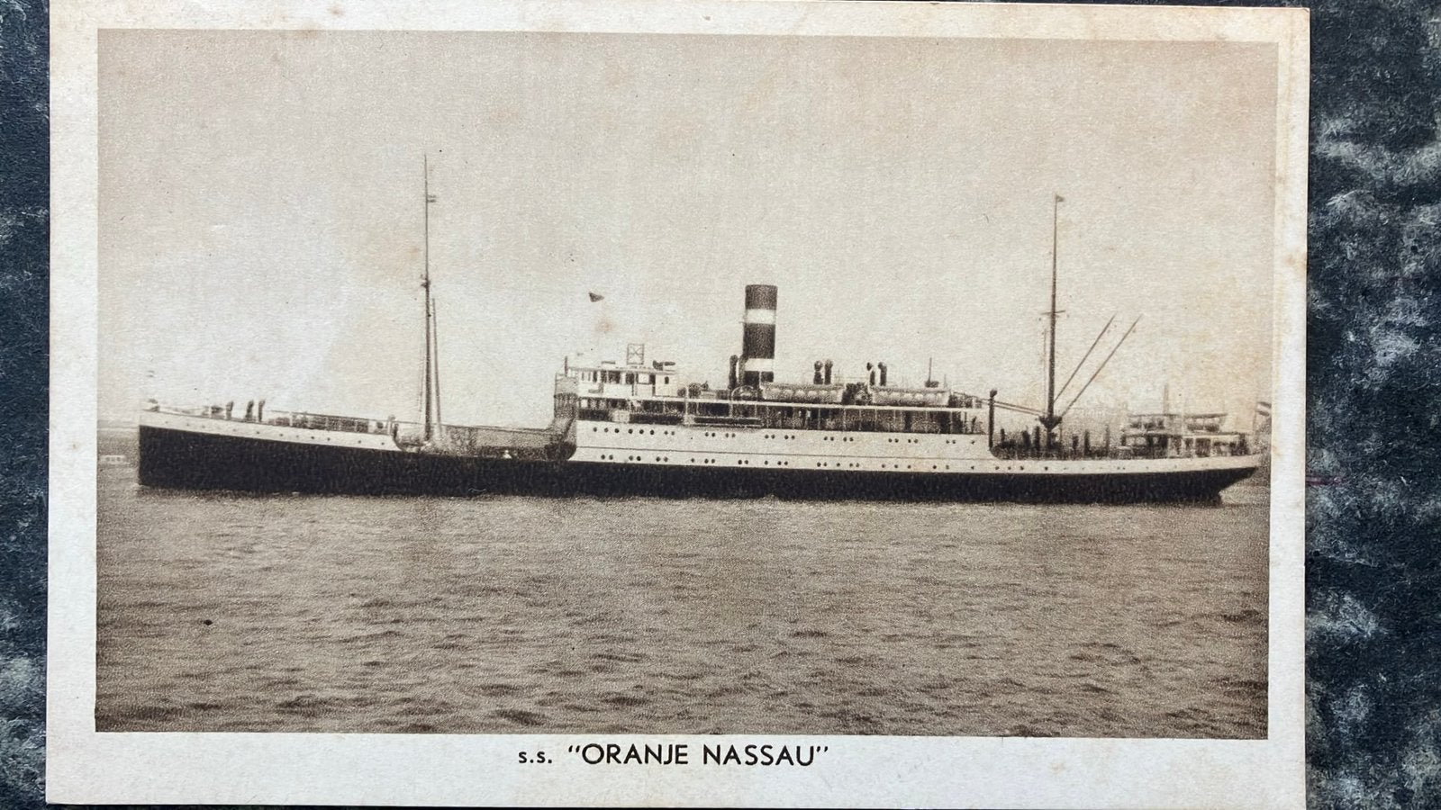 ORANJE  NASSAU  1911 KNSM  pass. rederijkaart, Ophalen of Verzenden, Zo goed als nieuw, Kaart, Foto of Prent