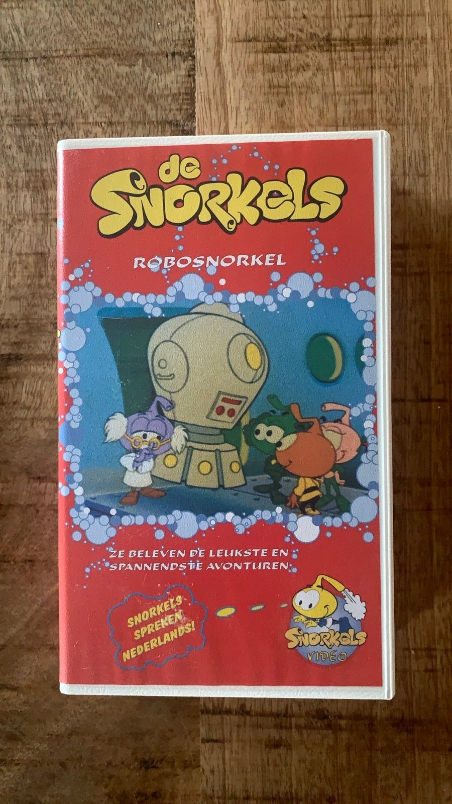 De Snorkels - Robosnorkel VHS, Nederlands ondertiteld, Gebruikt, Alle leeftijden, Kinderfilm