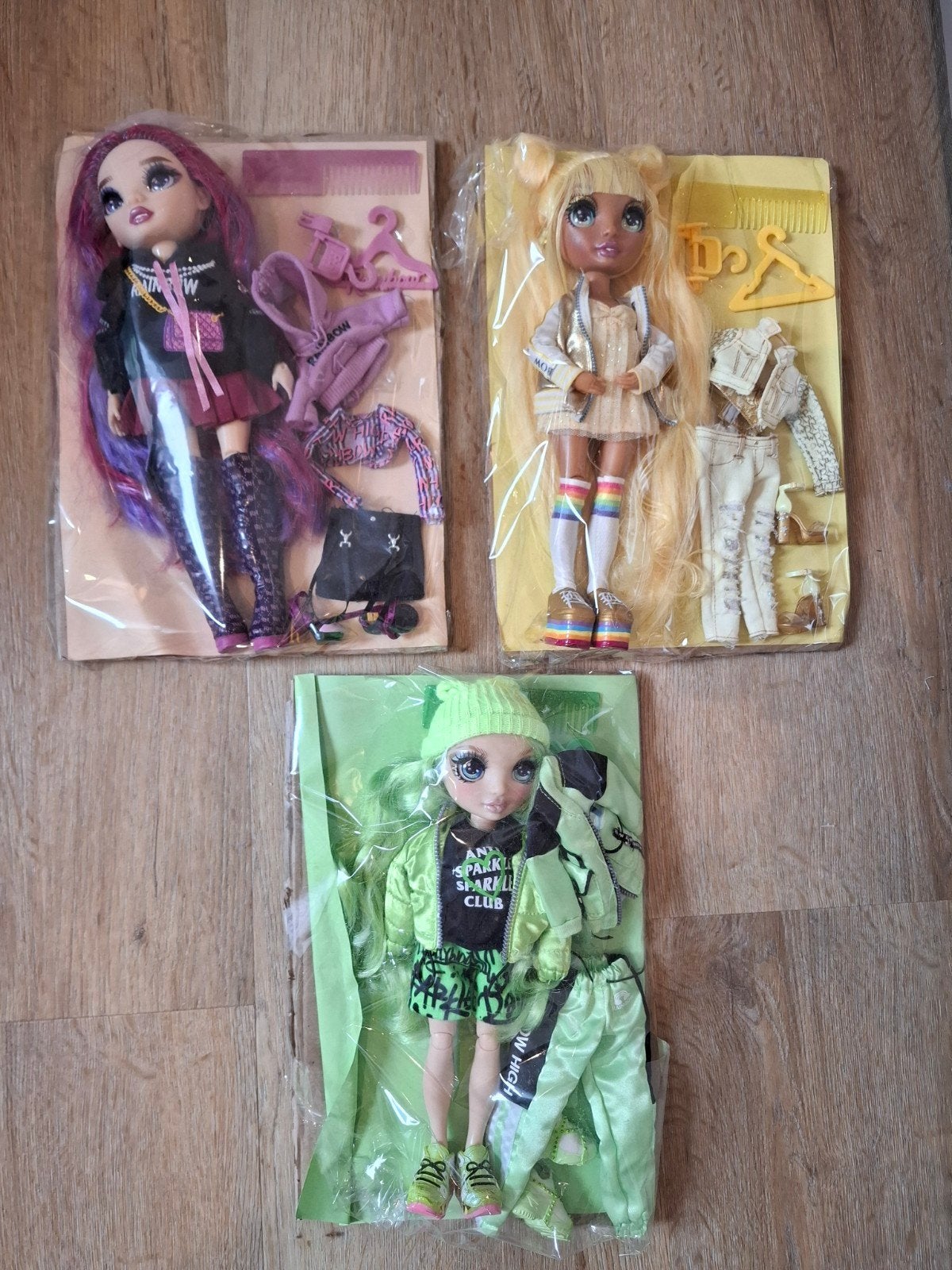 Set van 3 Rainbow-high poppen, Ophalen of Verzenden, Zo goed als nieuw, Overige typen