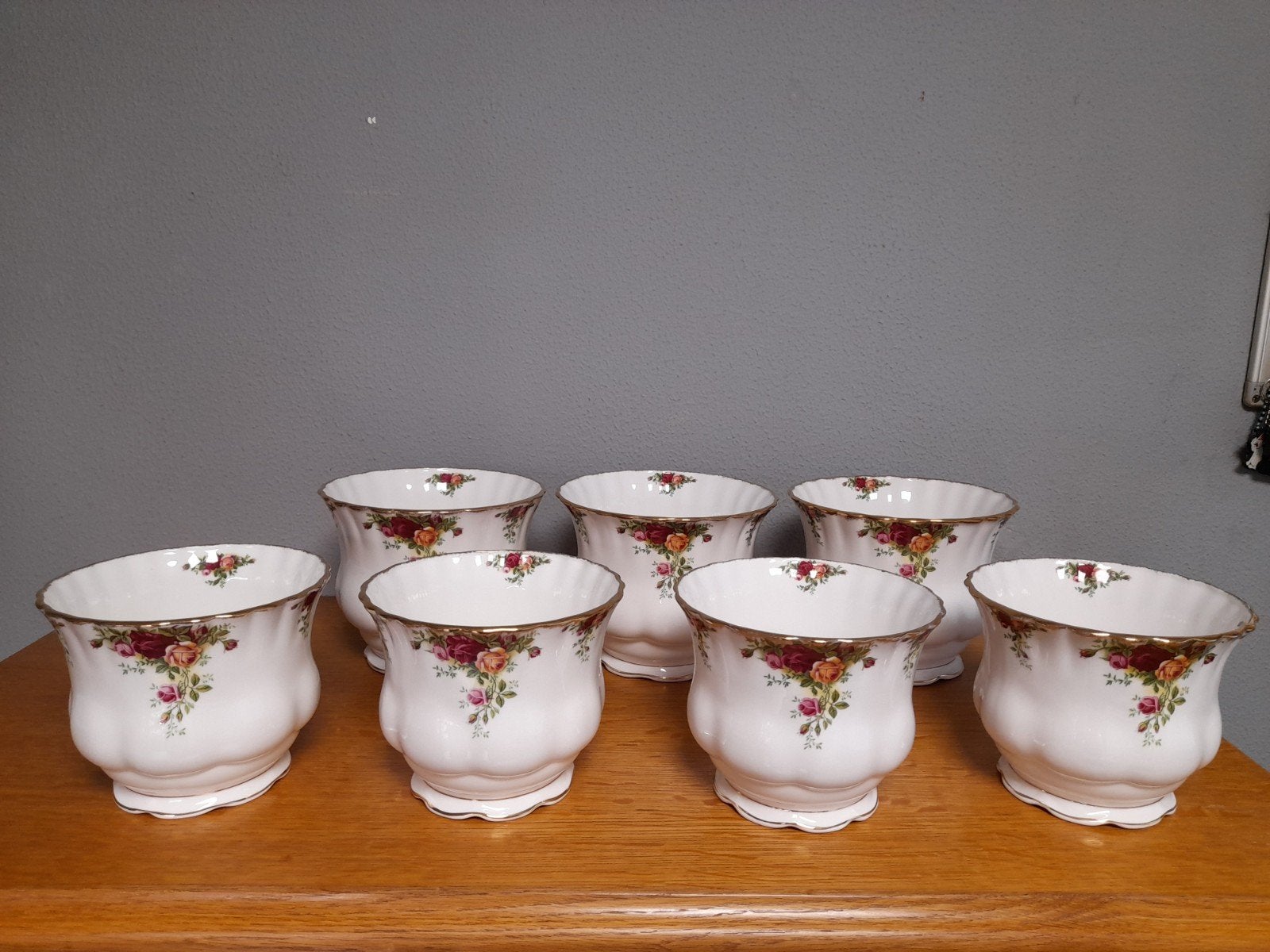 Royal albert old country rose bloem potten, Ophalen of Verzenden