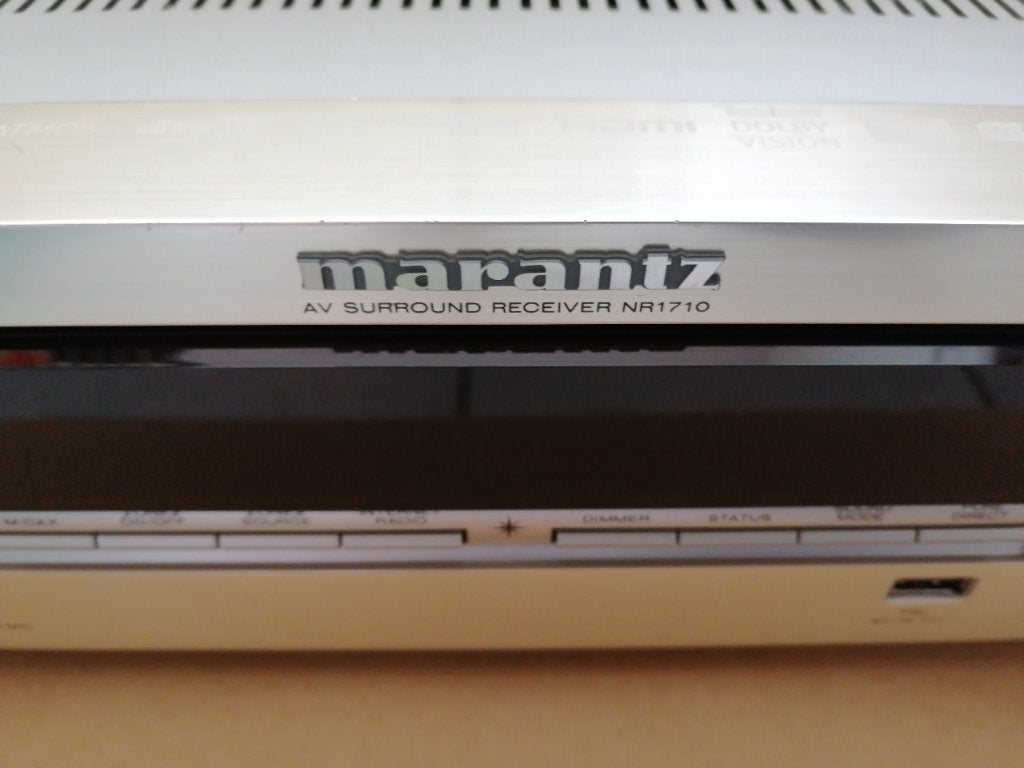 Marantz NR1710 stereo av network receiver phono 1710 defect, 7.1-systeem, Philips, Gebruikt, 70 watt of meer