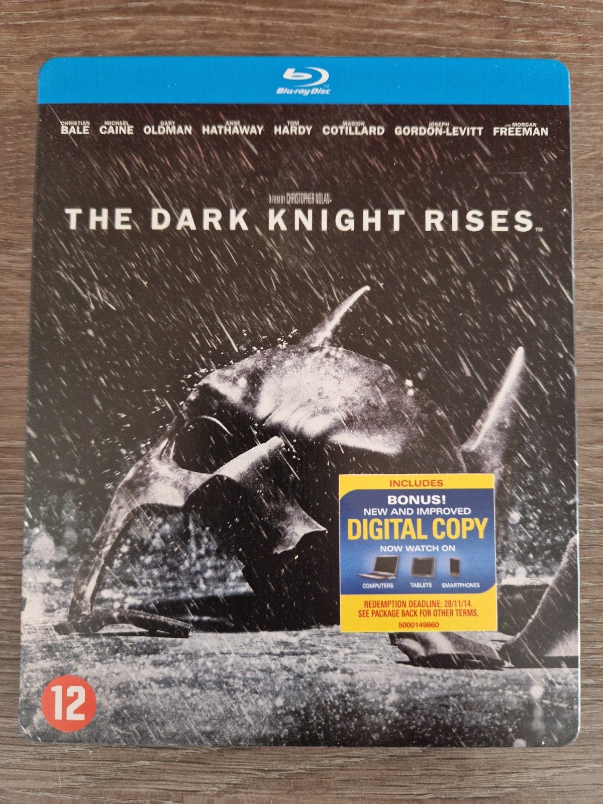 The Dark Knight Rises (2012) 2-disc steelbook blu-ray, Nederlands, Film, Actie, Ophalen of Verzenden