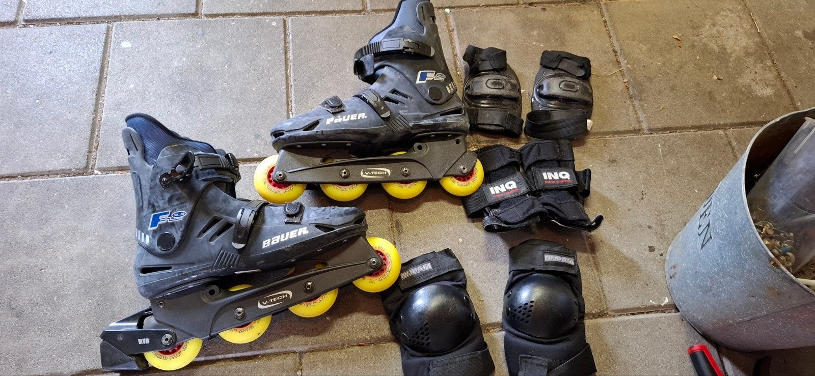 Bauer F2.5 Inline Skates met Bescherming - Maat 40, Ophalen, Gebruikt, Bauer, Inline skates 4 wielen