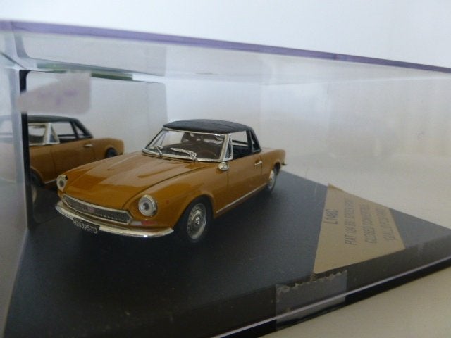 Vitesse Fiat 124 Spider Sport oranje bruin, Hobby en Vrije tijd, Ophalen of Verzenden, Zo goed als nieuw, Auto, Overige merken