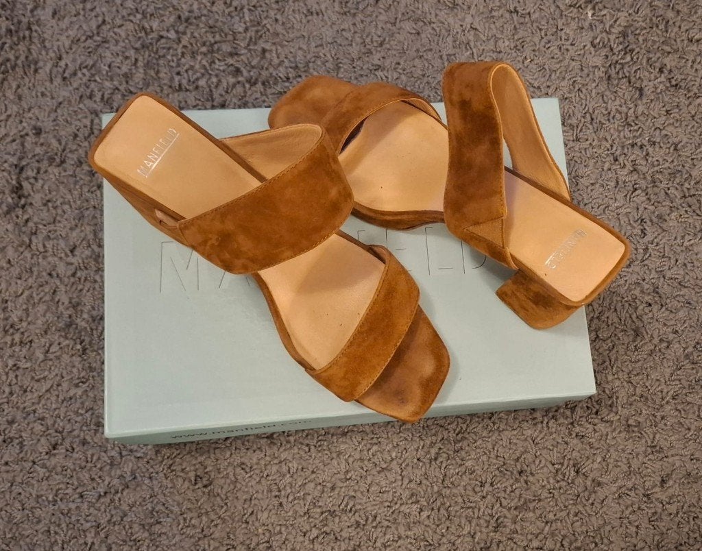 MANFIELD damessandalen te koop! Maat 39., Bruin, Manfield, Gedragen, Sandalen of Muiltjes
