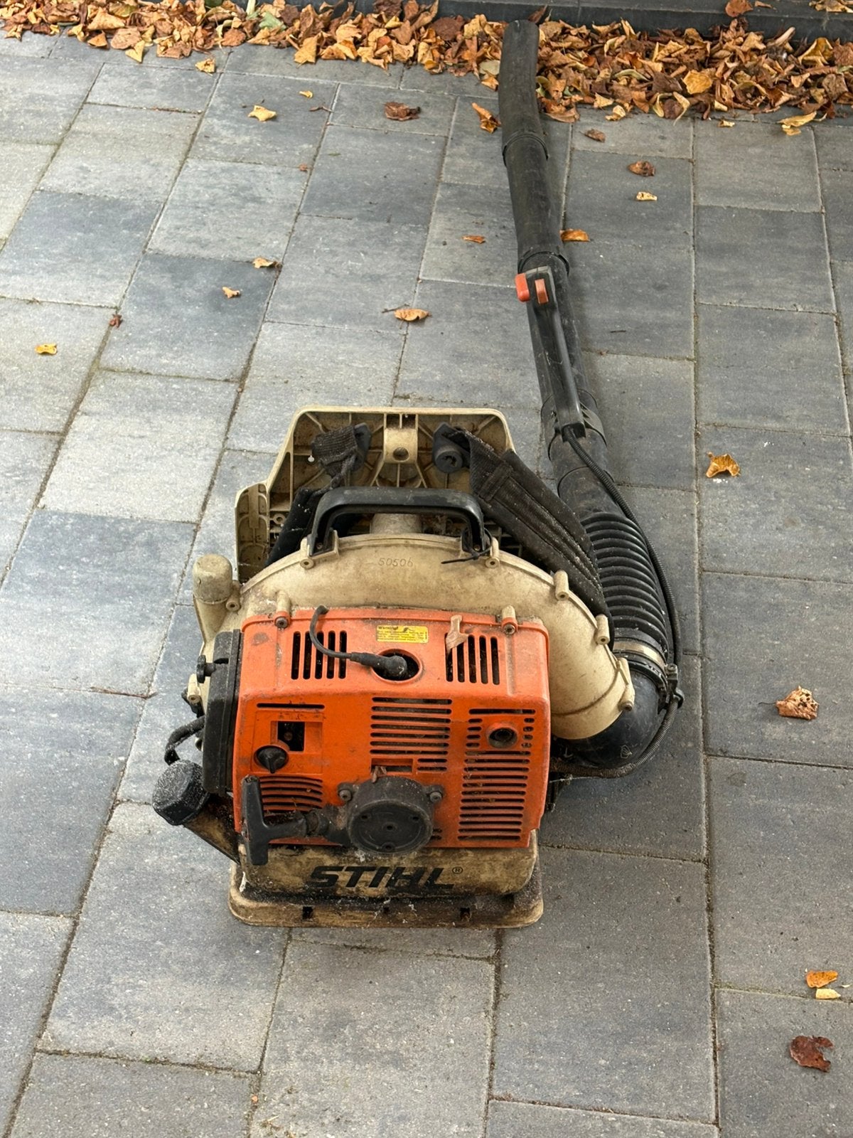 Stihl bladblazer teab loopt niet, Tuin en Terras, Ophalen, Gebruikt, Benzine, Ruggedragen