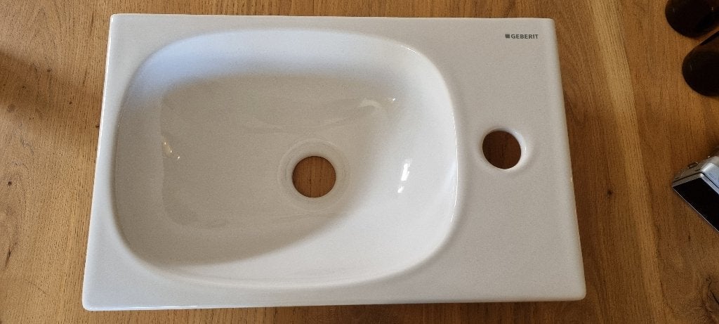 Fonteintje Geberit 40 x 25 BIEDEN, Ophalen, Zo goed als nieuw, Steen, Overige typen