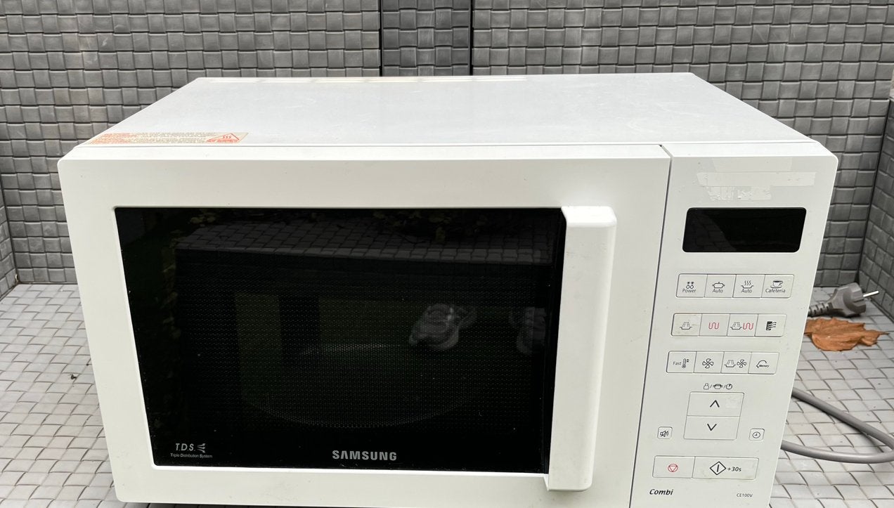 Samsung,  CE100V-W combi magnetron, Witgoed en Apparatuur, Ophalen, Combimagnetron, Gebruikt, Grill