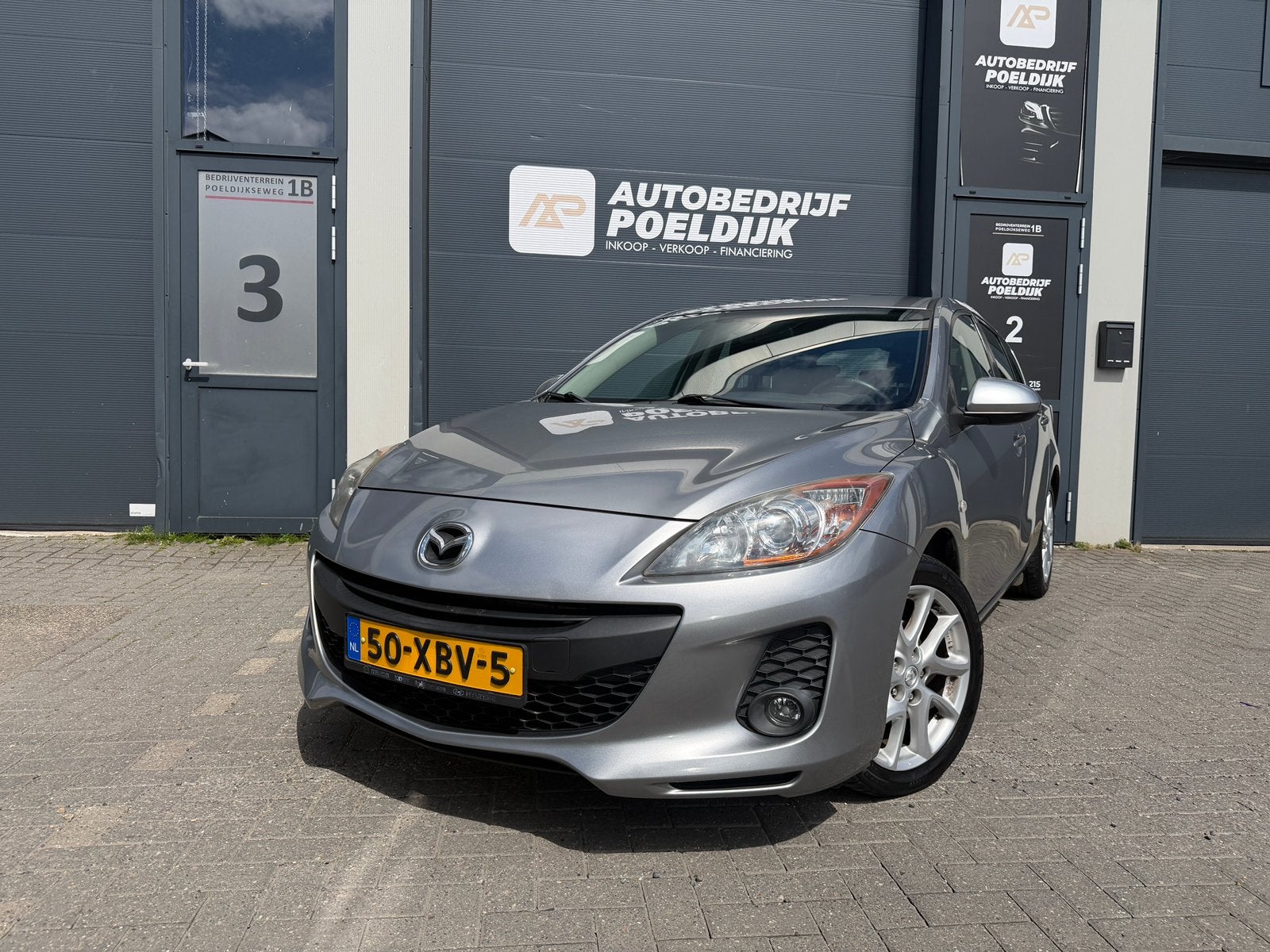 Mazda 3 1.6 Hatchback 2012 Grijs Airco Pdc Navi Facelift Nap, Auto's, Mazda, Bedrijf, ABS, Airbags, Airconditioning, Boordcomputer