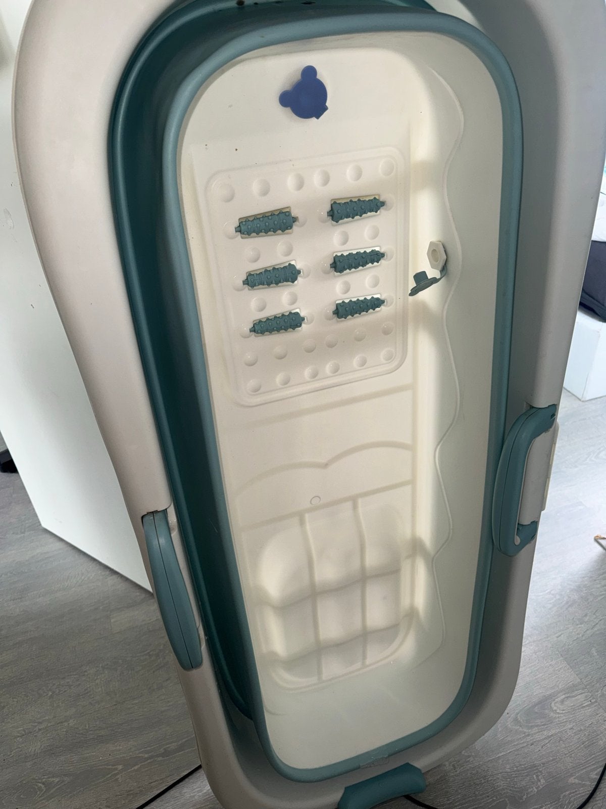 Opvouwbaar bad 140 cm met accessoires en deksel, Ophalen of Verzenden, Gebruikt, Meerkleurig, Overige typen