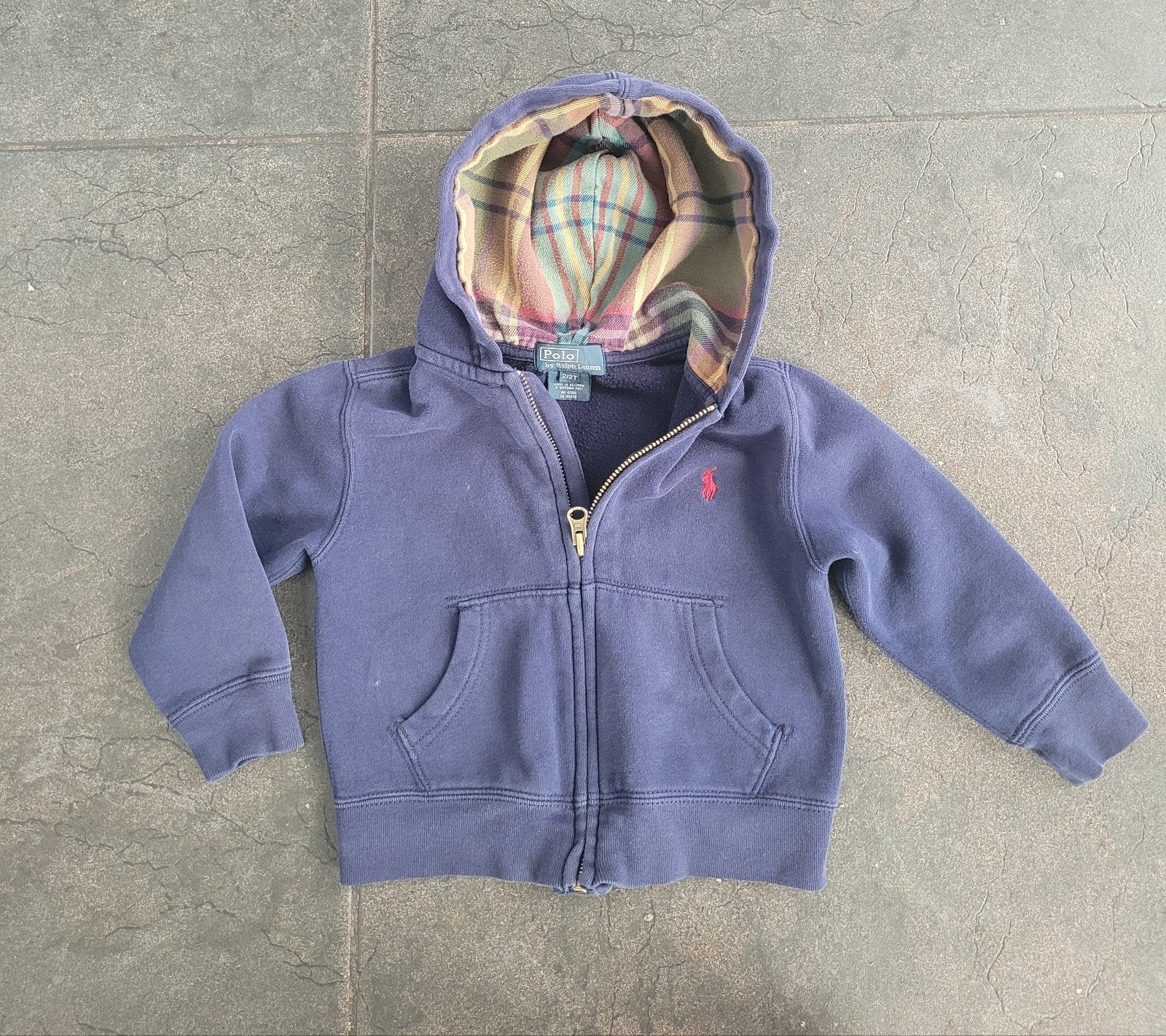 Vest / vestje Ralph Lauren maat 80 / 86 blauw, Gebruikt, Truitje of Vestje, Ophalen of Verzenden, Jongetje