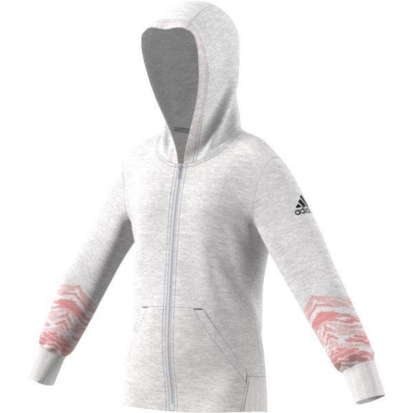 Adidas X-CITE hoodie ritsvest vest licht grijs maat 164, Adidas, Jongen of Meisje, Trui of Vest, Nieuw