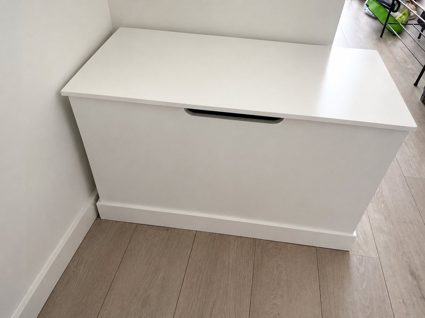 Witte opbergkist / speelgoedkist, Huis en Inrichting, Woonaccessoires | Kisten, Ophalen, Gebruikt, 50 tot 100 cm, 75 tot 100 cm