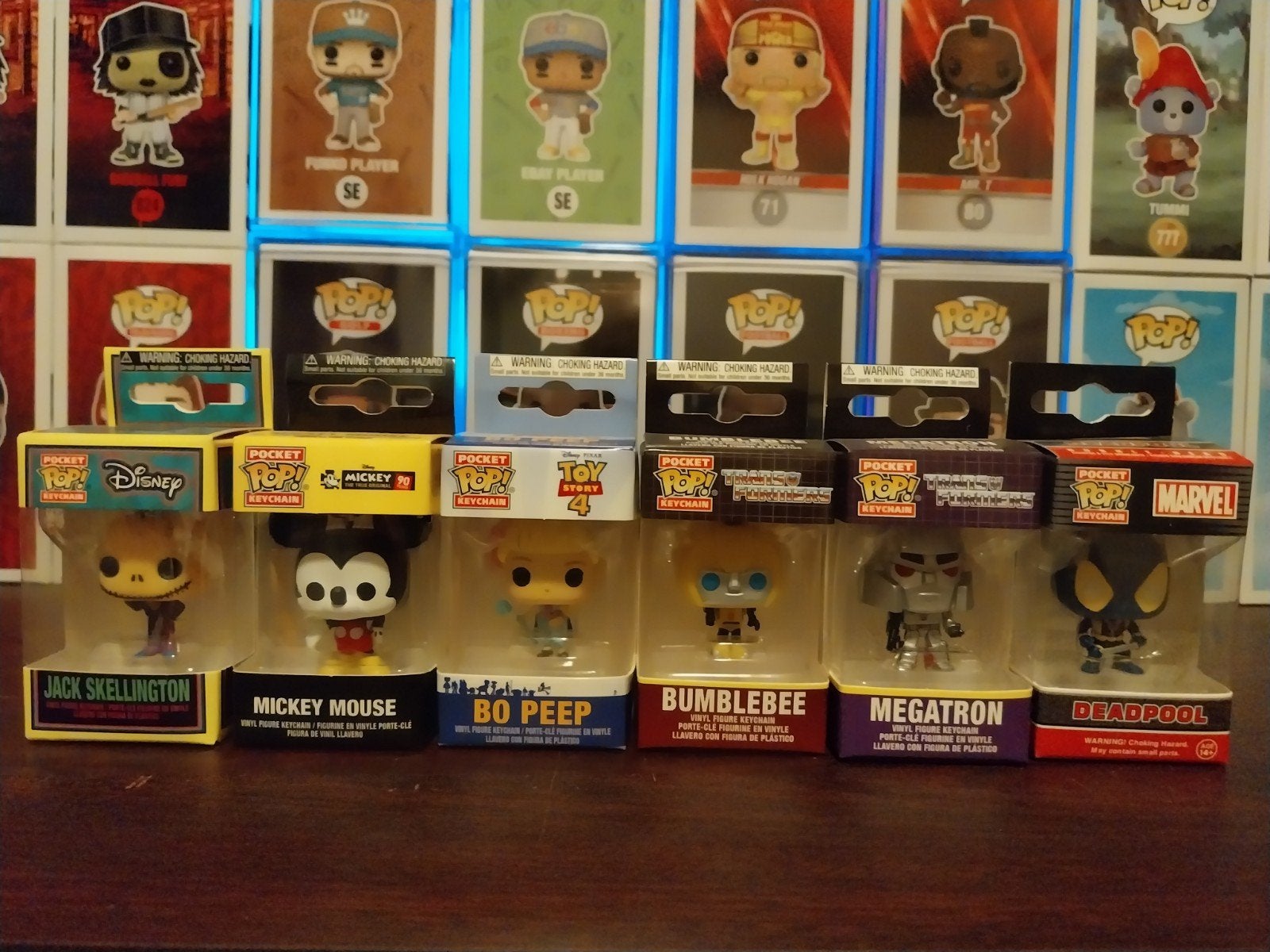 6 Funko Pocket Pop Keychains: Disney, Marvel, Transformers, Ophalen of Verzenden