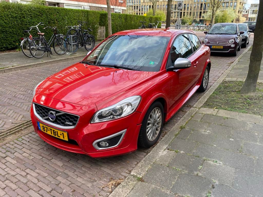 Volvo C30 D2 84KW 2012 Rood, Auto's, Volvo, Voorwielaandrijving, Zwart, 4 cilinders, 4 stoelen