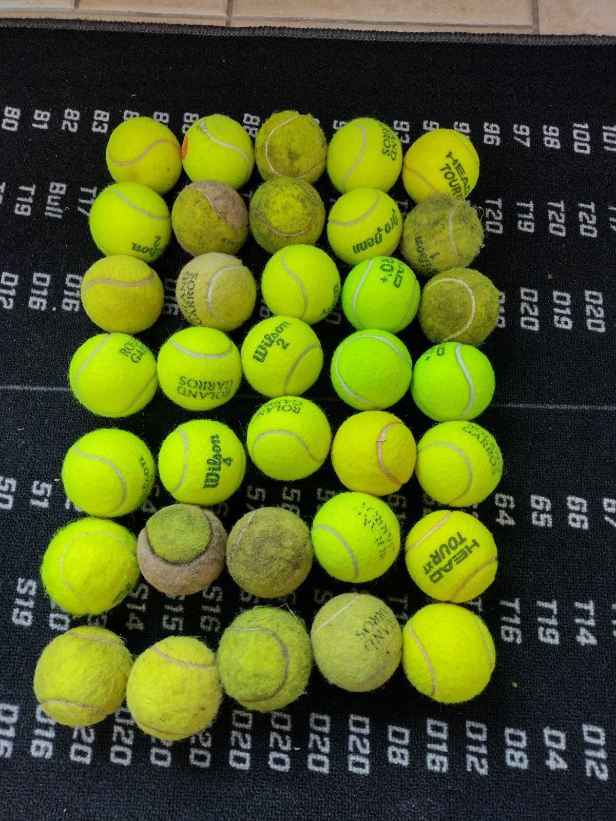 50 gebruikte maar goede tennisballen, Overige merken, Gebruikt, Ballen, L00