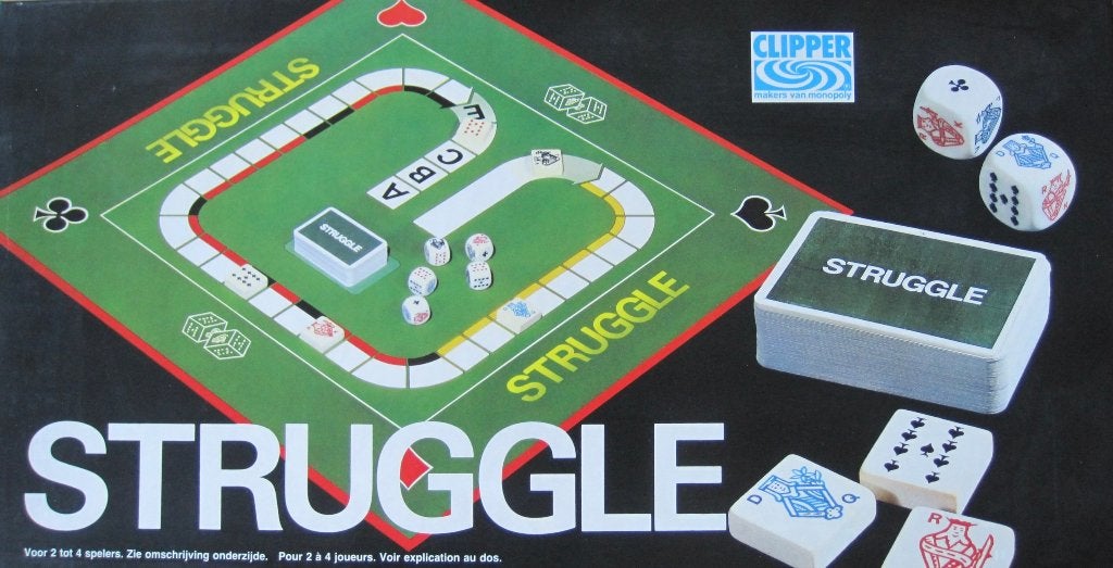 bordspel Struggle - 1985, Hobby en Vrije tijd, Een of twee spelers, Ophalen of Verzenden, Zo goed als nieuw, Clipper
