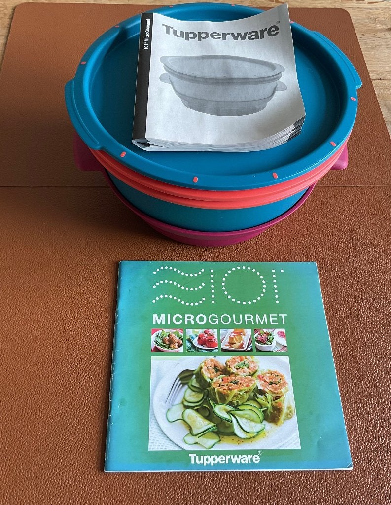 Tupperware Micro Gourmet stoompan magnetron, Ophalen of Verzenden, Zo goed als nieuw, Overige typen
