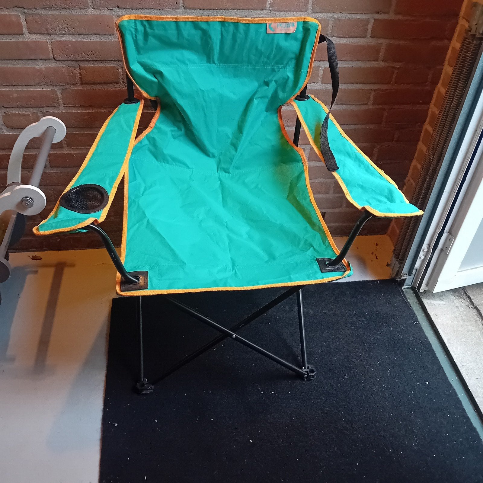 Fruyak opvouwbare campingstoel - Groen, Ophalen of Verzenden, Gebruikt, Campingstoel