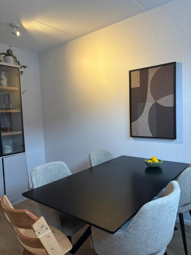 WOOOD Bruno Eettafel - Mdf - Zwart - 160x90, Huis en Inrichting, Tafels | Eettafels, Ophalen, Overige materialen, Gebruikt, 50 tot 100 cm