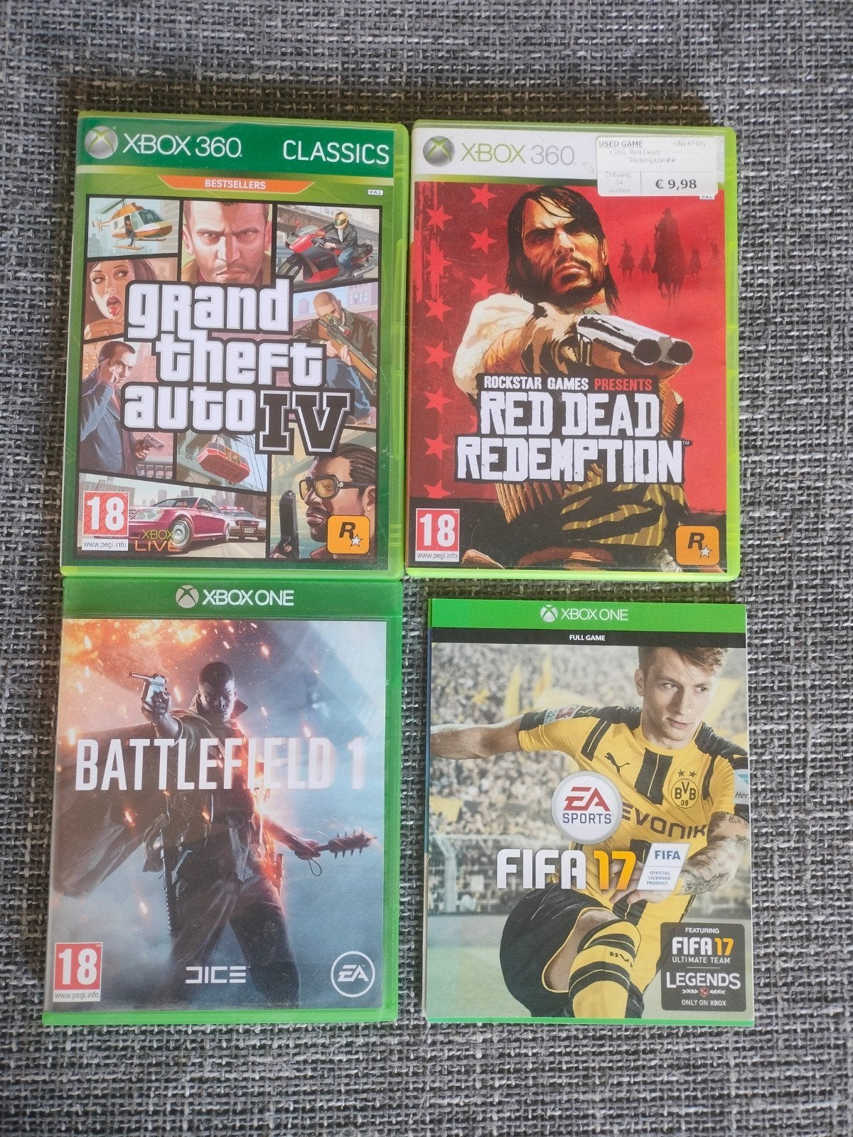 Xbox Spellen/Games - GTA, RDR, Battlefield en Fifa, 1 speler, Ophalen of Verzenden, Vanaf 3 jaar