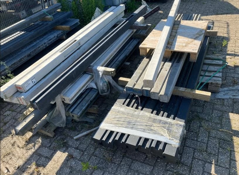 betonpalen schutting €5 per stuk!, Tuin en Terras, Overige materialen, 1 tot 2 meter, Minder dan 3 meter, Ophalen of Verzenden
