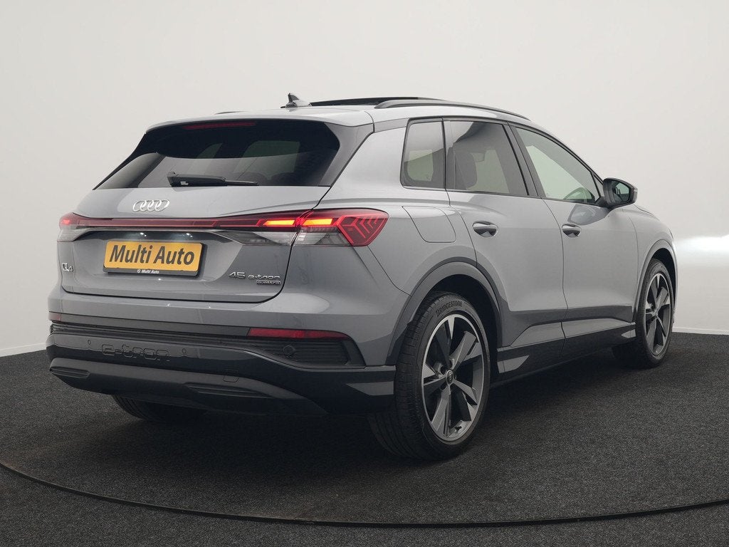 Audi Q4 e-tron 45 Quattro Edition 76,6 kWh 265pk Dealer O.H., Auto's, Audi, Gebruikt, Leder, 490 km, SUV of Terreinwagen