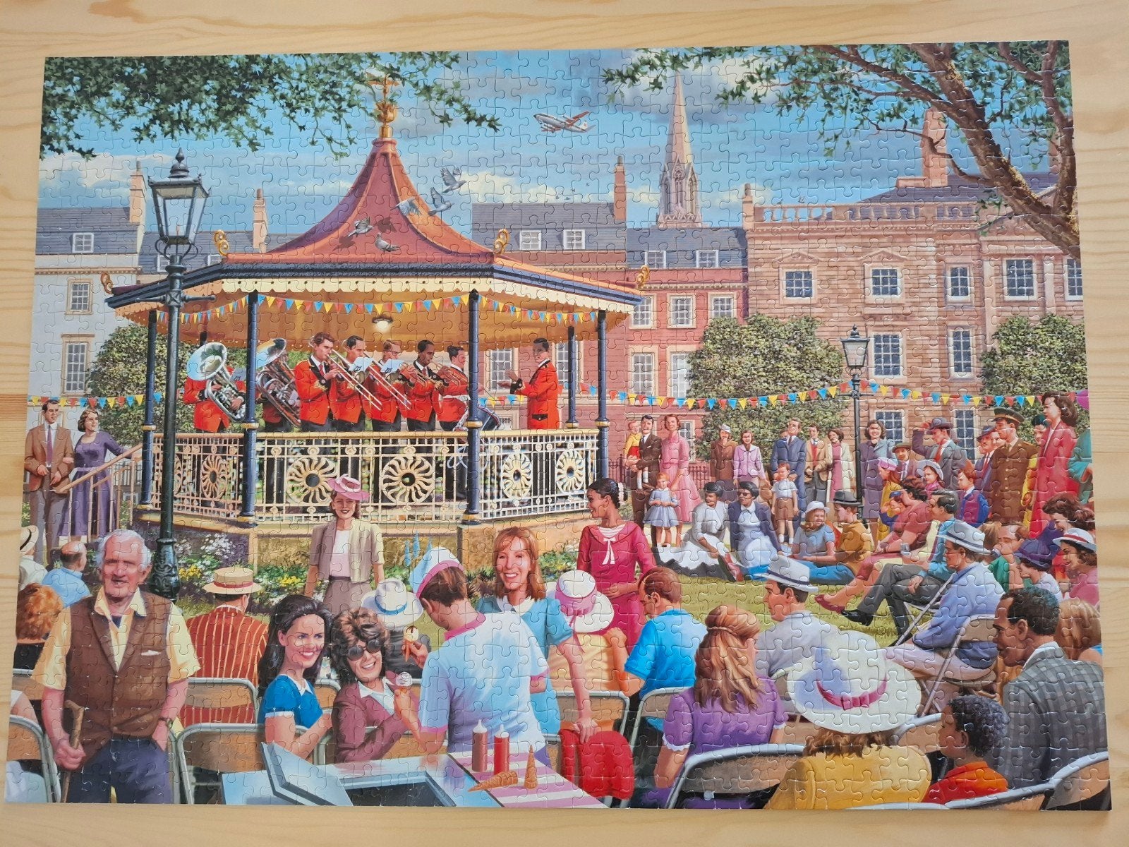 Falcon Legpuzzel "The Bandstand" 1000 Stukjes, Ophalen of Verzenden, 500 t/m 1500 stukjes, Zo goed als nieuw, Legpuzzel