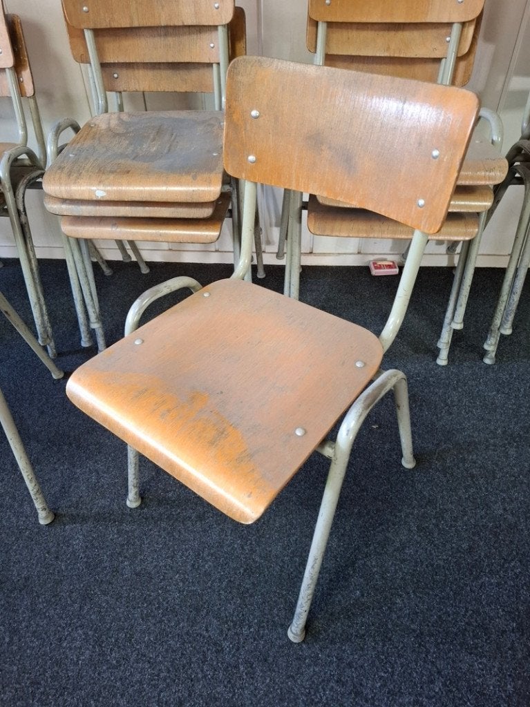 schoolstoeltjes vintage, Ophalen of Verzenden