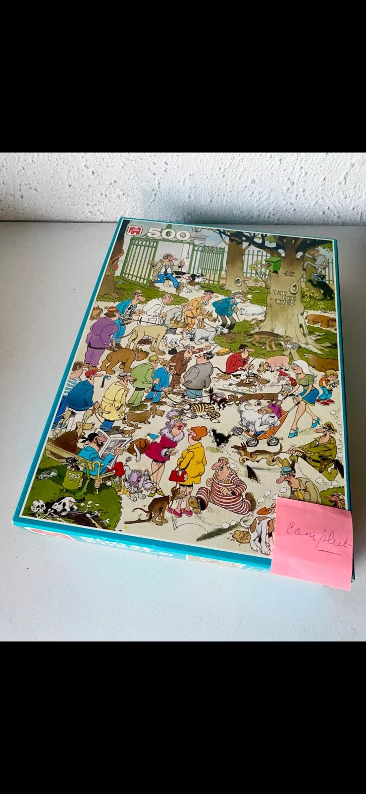grappige J. van HAASTEREN LEGPUZZEL ‘PLASBOOM’, Ophalen of Verzenden, 500 t/m 1500 stukjes, Nieuw, Legpuzzel