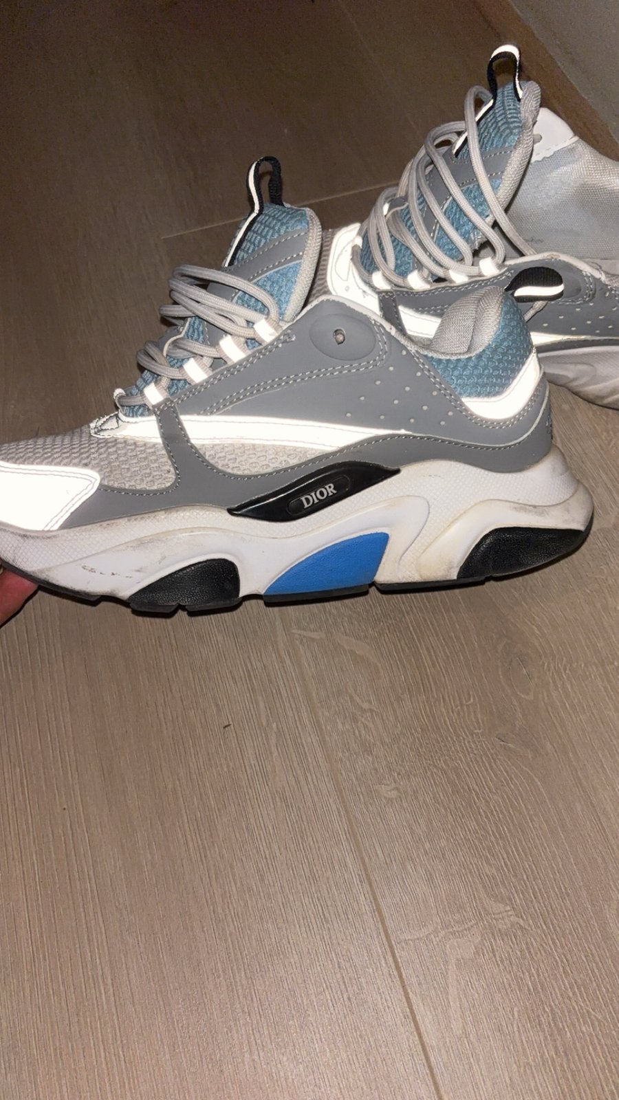 Dior B22 Sneakers Grijs/Blauw, Ophalen of Verzenden, Gedragen, Overige kleuren, Sneakers of Gympen