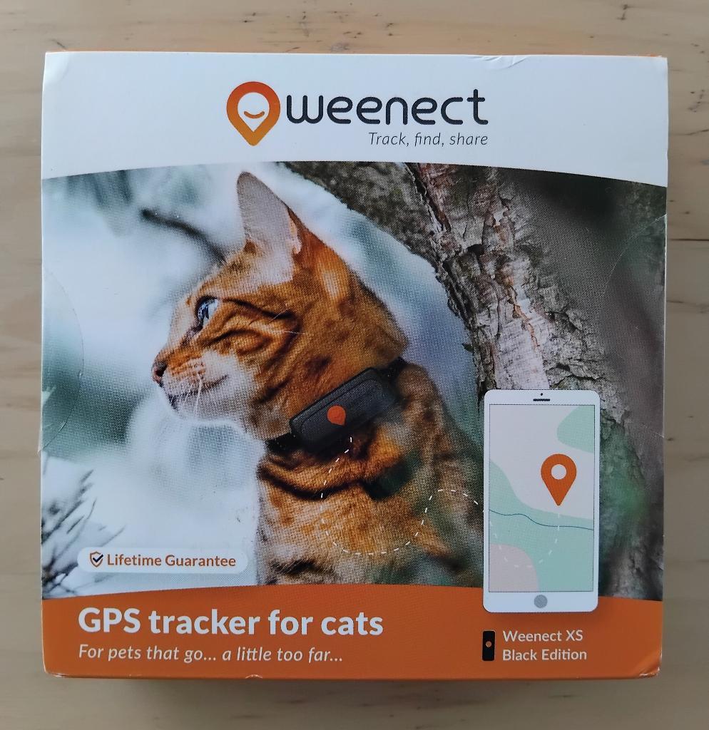 Nieuw GPS-tracker voor katten. Weenect XS Black, Ophalen of Verzenden, Nieuw