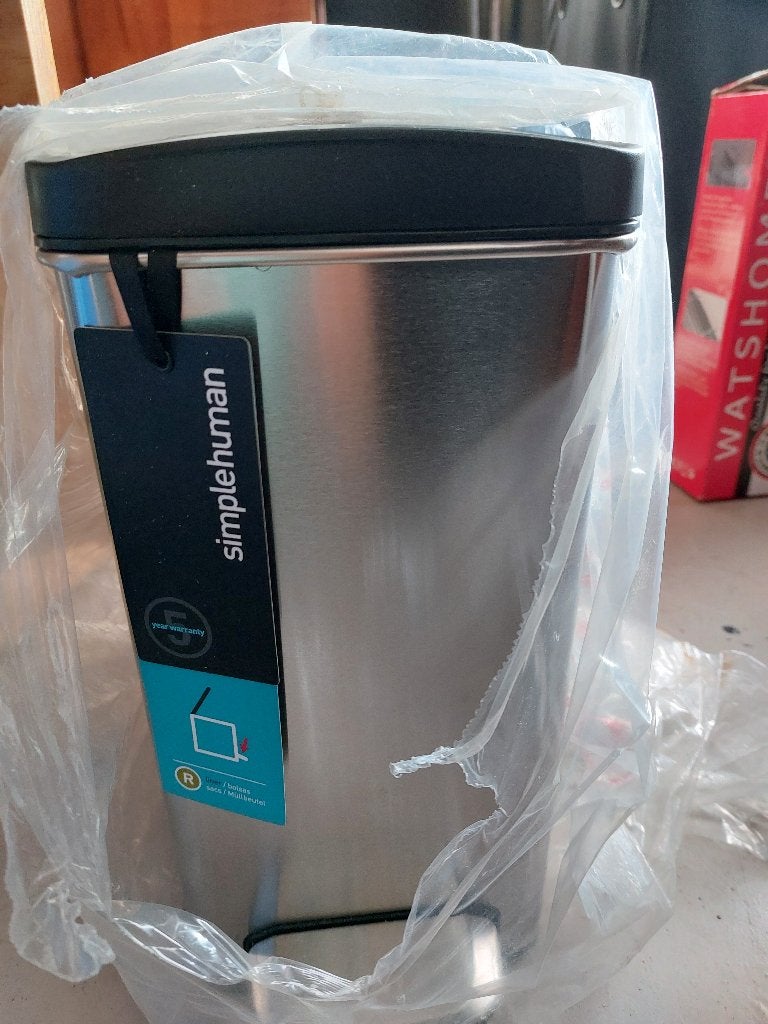 Nieuwe Simple Human pedaalemmers, 10 tot 20 liter, Ophalen, Nieuw, Metaal