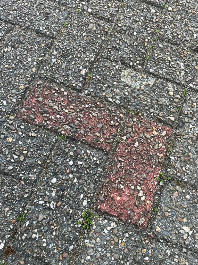 Gezocht, dit soort betonklinkers (heide paars)., Tuin en Terras, Tegels en Klinkers, Ophalen of Verzenden, Zo goed als nieuw, Beton