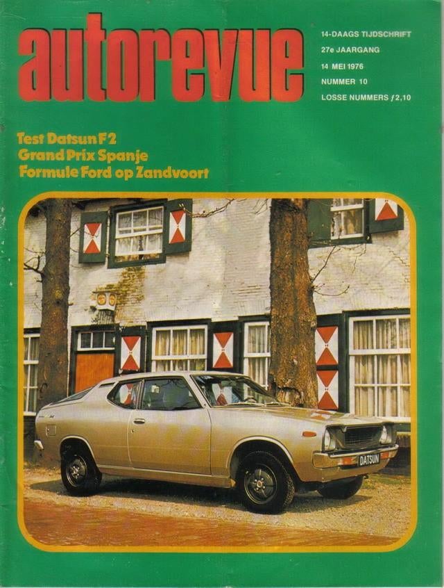 Autorevue 10 1976 : Datsun 120A FII Coupe - F1 Spanje, Ophalen of Verzenden, Gelezen, Algemeen