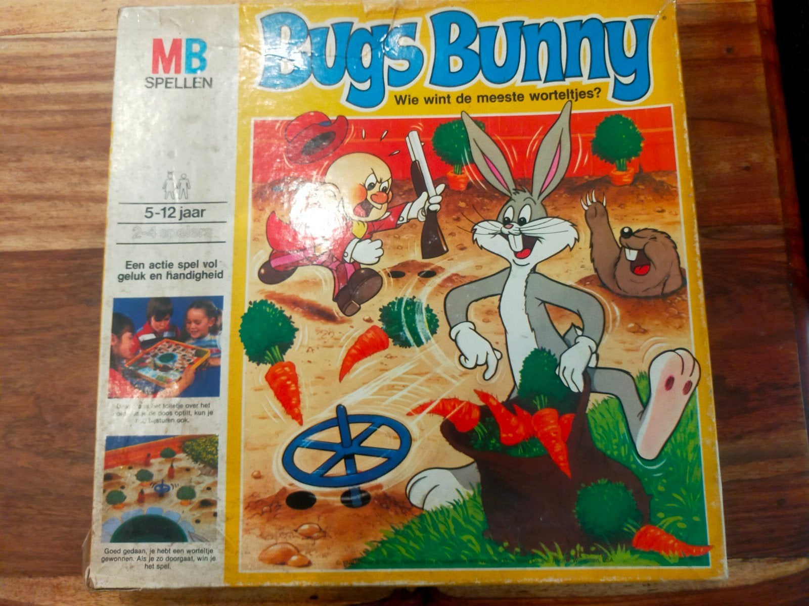 Te koop vintage MB spel Bugs Bunny, Ophalen of Verzenden, Gebruikt, MB
